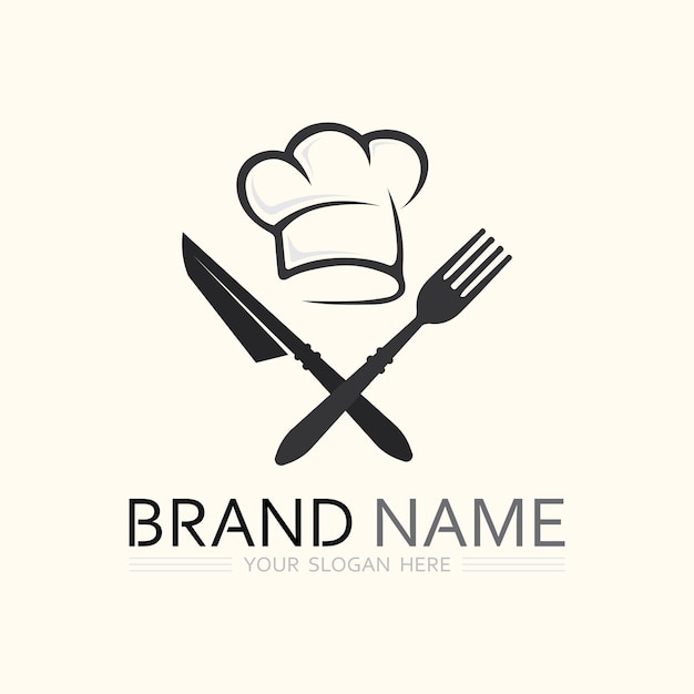 Hat chef logo template