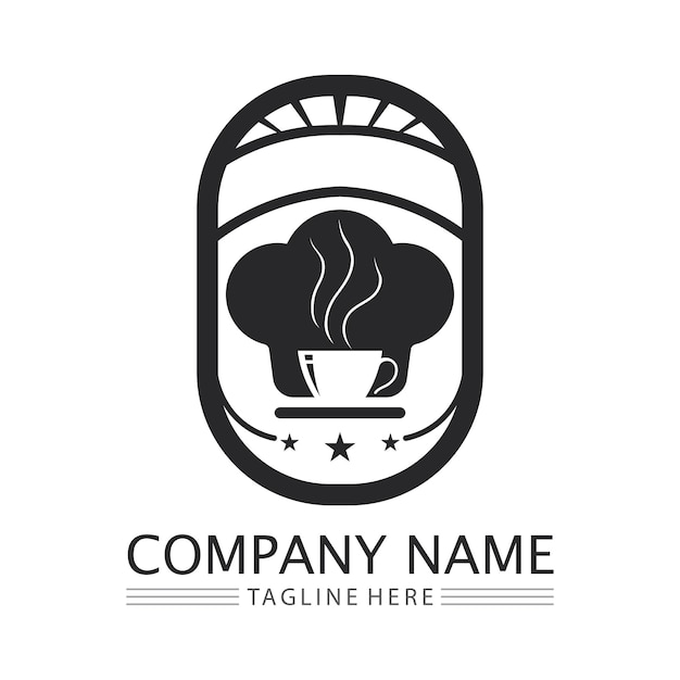 Hat chef logo template