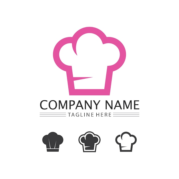 Hat chef logo template