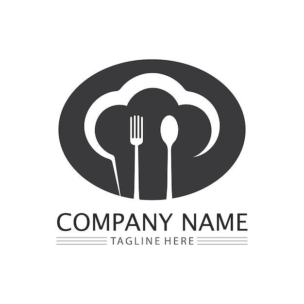 Hat chef logo template