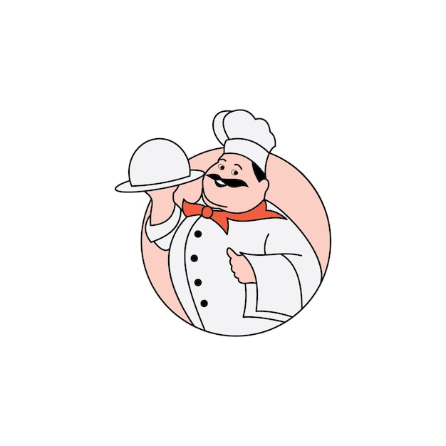 Hat chef logo template