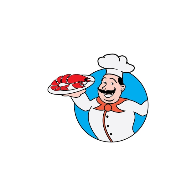Шаблон логотипа шеф-повара