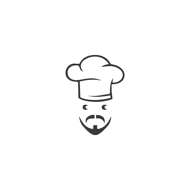 Hat chef logo template