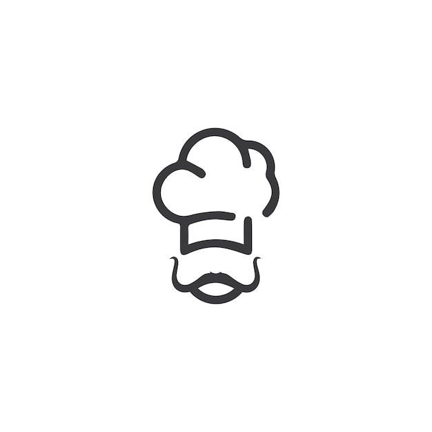 Hat chef logo template