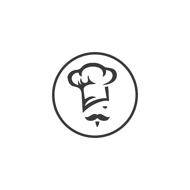 Hat chef logo template