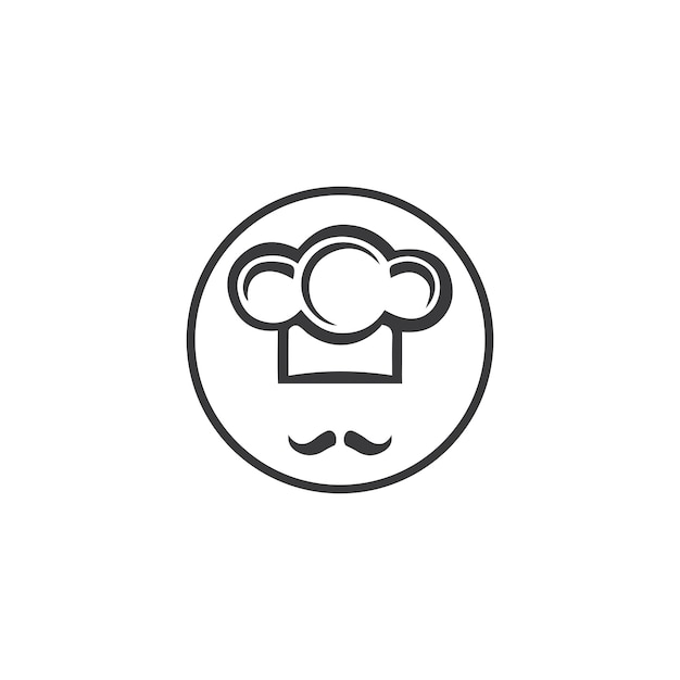 Hat chef logo template