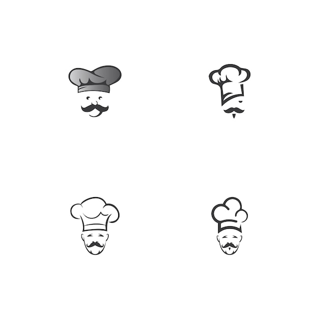 Hat chef logo template