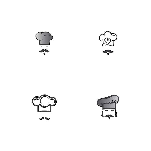 Hat chef logo template