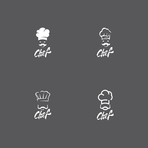 Hat chef logo template