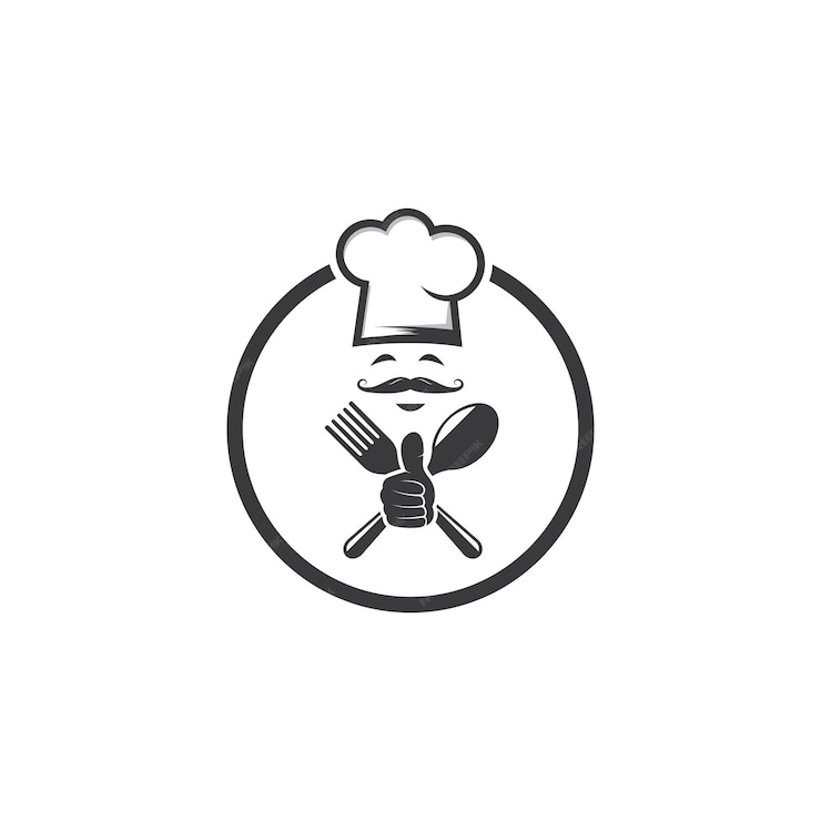 Premium Vector | Hat chef logo vector illustration design