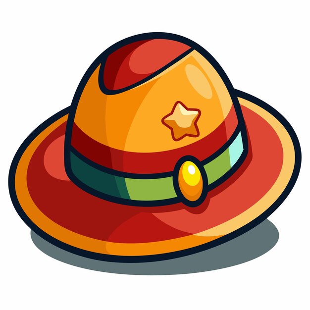 Vector hat clipart cartoon style vector illustration