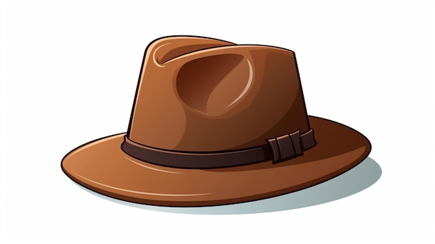 Hat clipart vector on a white background