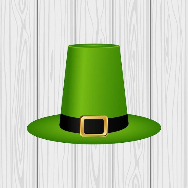 Vector hat cylinder on st patrick day