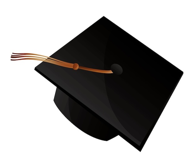 Hat graduation isolated icon vector illustration design