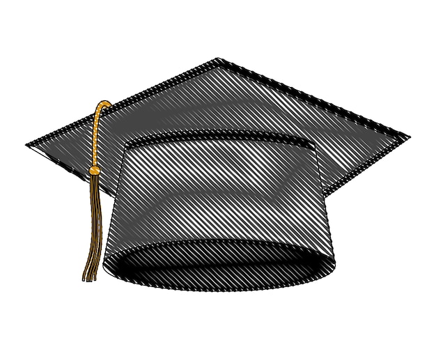 Hat graduation isolated icon vector illustration design