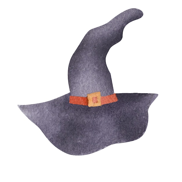 Hat Halloween watercolor element