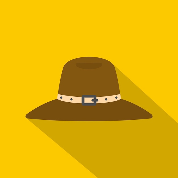 Vector hat icon flat illustration of hat vector icon for web