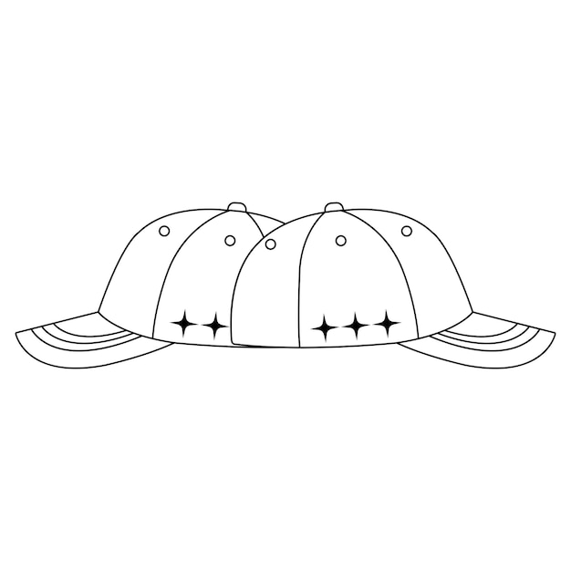 Disegno del logo dell'illustrazione vettoriale dell'icona del cappello