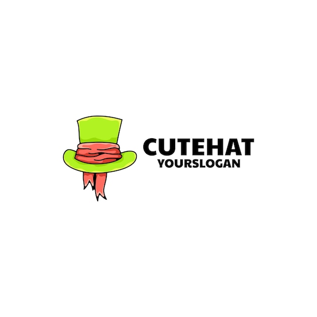 Hat logo design vector