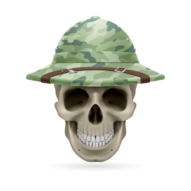 Vector hat skull