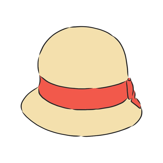 Hat vector illustration sketches template. hat, vector sketch illustration