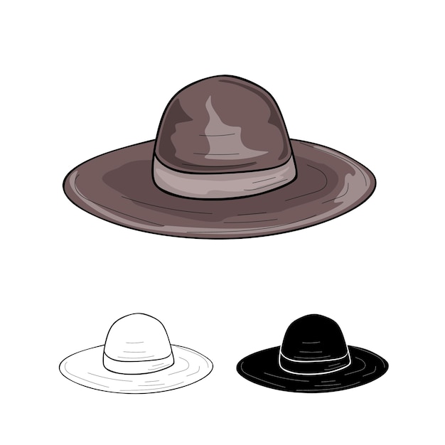 Vector hat on white background vector illustration