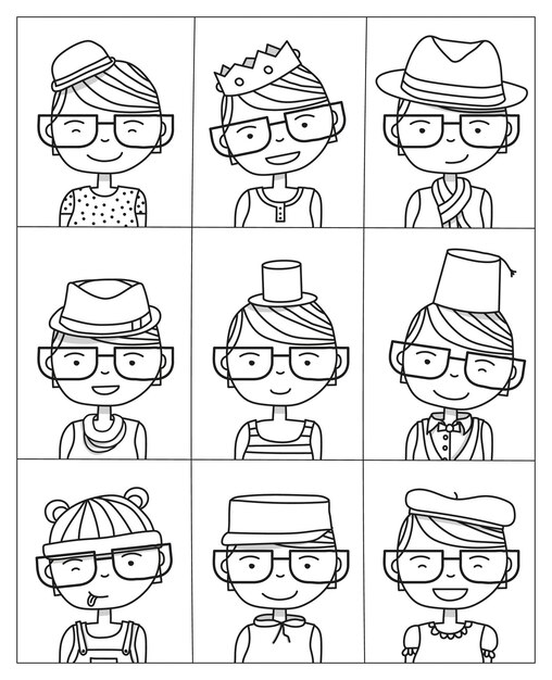 Vector hats vector illustration