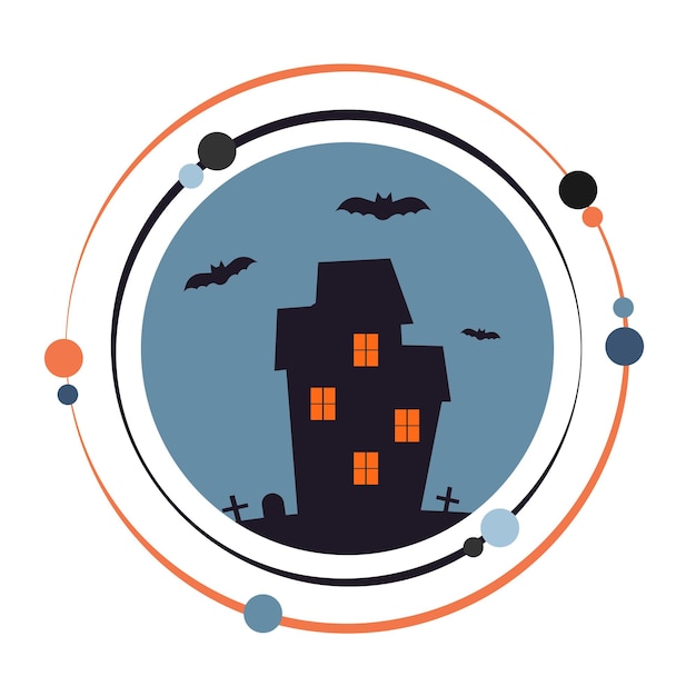 Haunted house vector illustration graphic icon symbol