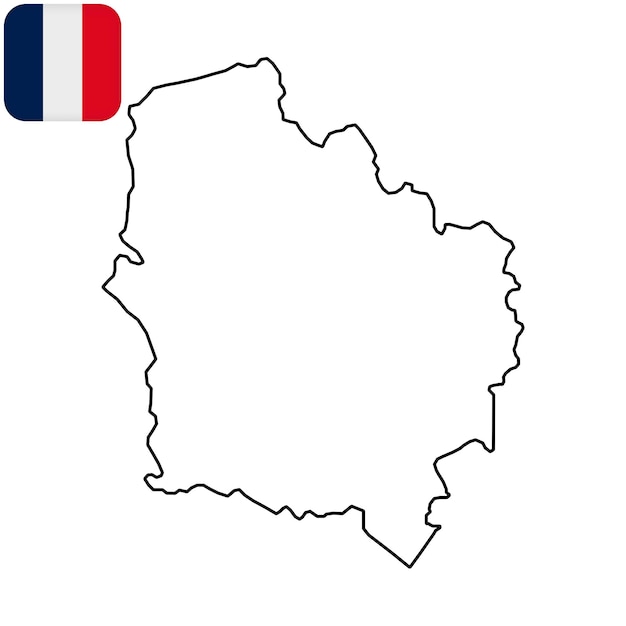 Hauts de france Map Region of France Vector illustration