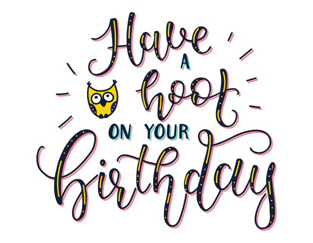 have a hoot on your birthday