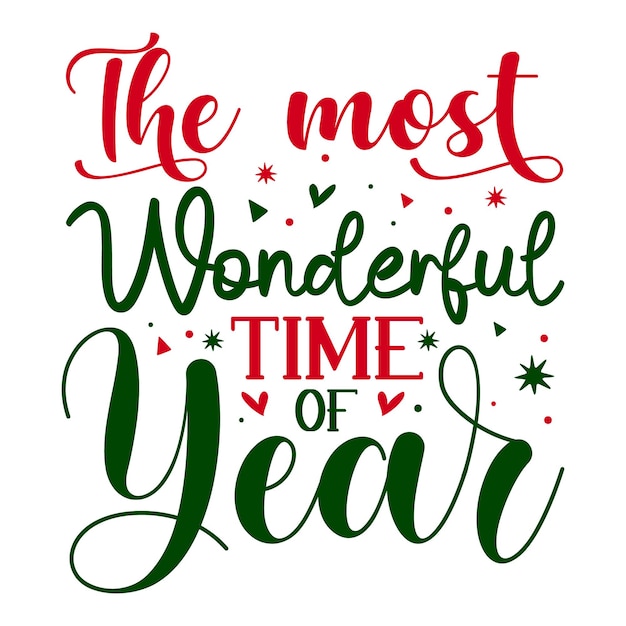 Vector have yourself a merry little christmas hand lettering premium vector design