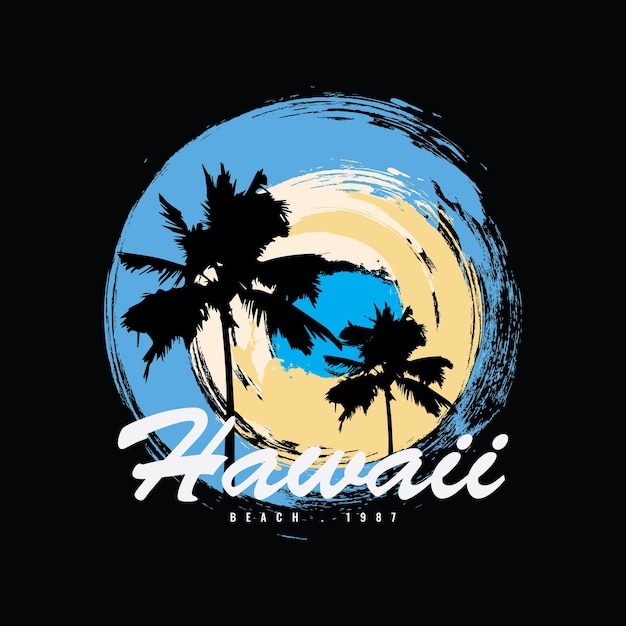 Hawaii grafisch t-shirt en kledingontwerp