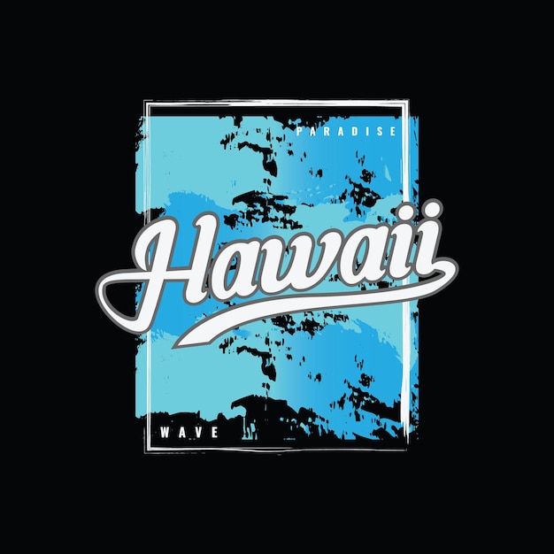 Гавайи иллюстрации типографии вектор дизайн футболки