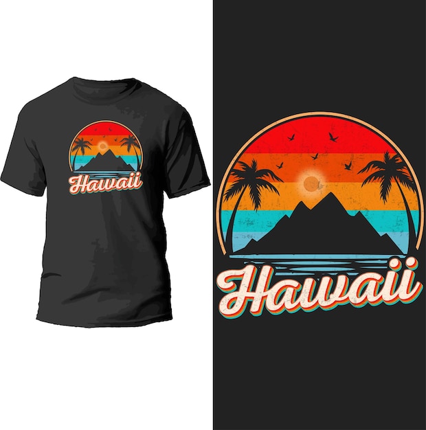 Hawaii t-shirtontwerp.