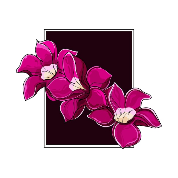 하와이 레이 꽃 디자인