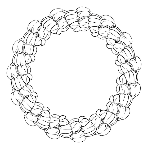 Fiore di lei hawaiano pikake in un cerchio perfetto per il timbro di metallo di gioielli