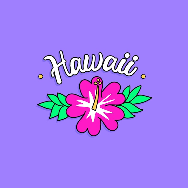 Вектор Гавайский розовый цветок