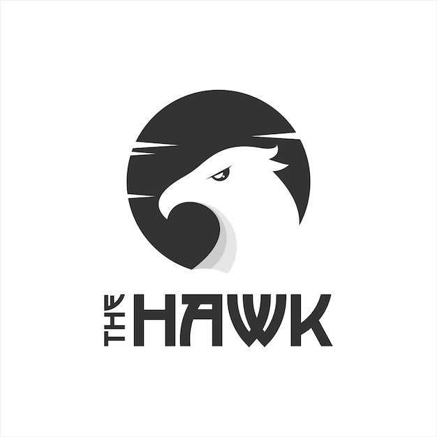 Hawk Mascot Logo Design Animal Vector