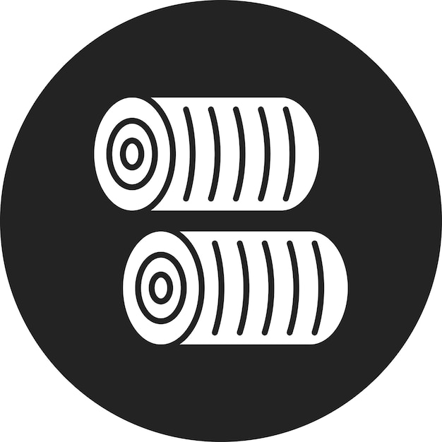 Икона векторного изображения Hay Bale может быть использована для осенней