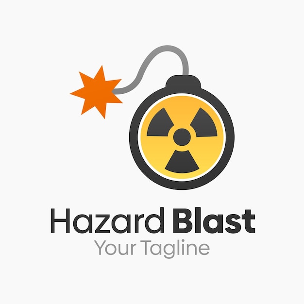 Hazard Blast 로고 디자인 템플릿은 비즈니스 에이전시 커뮤니티 및 조직에 좋습니다.