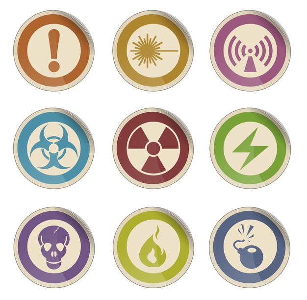 hazard sign icons