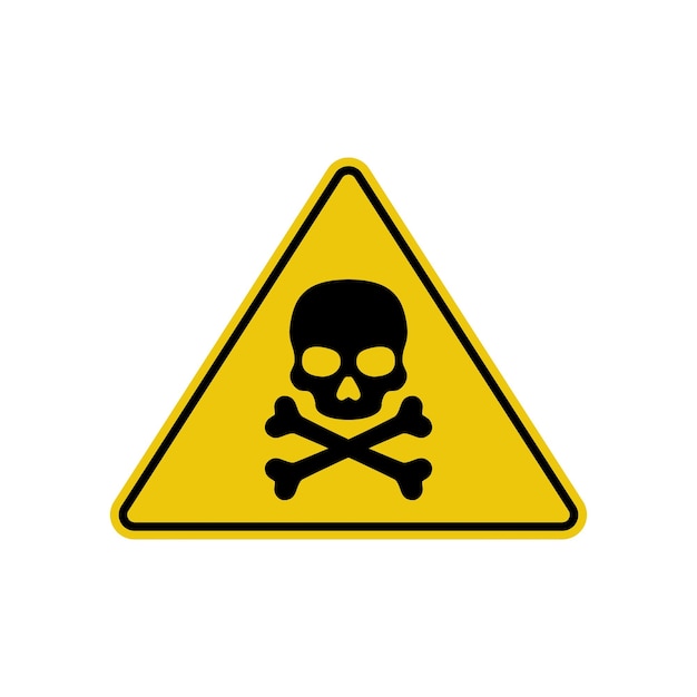 Vector hazard warning symbol vector