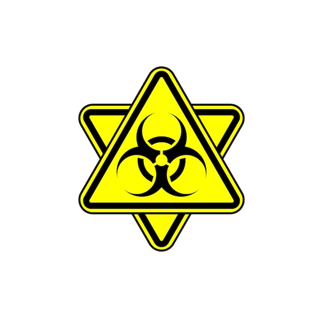 Hazardous Substance Yellow Icon illustration