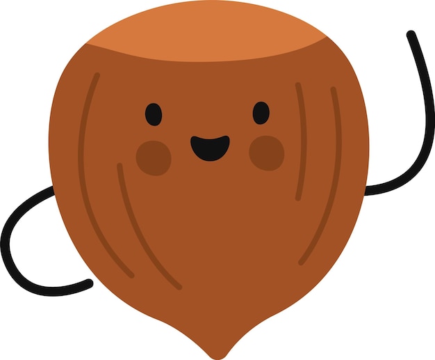 Hazelnut Cartoon Character