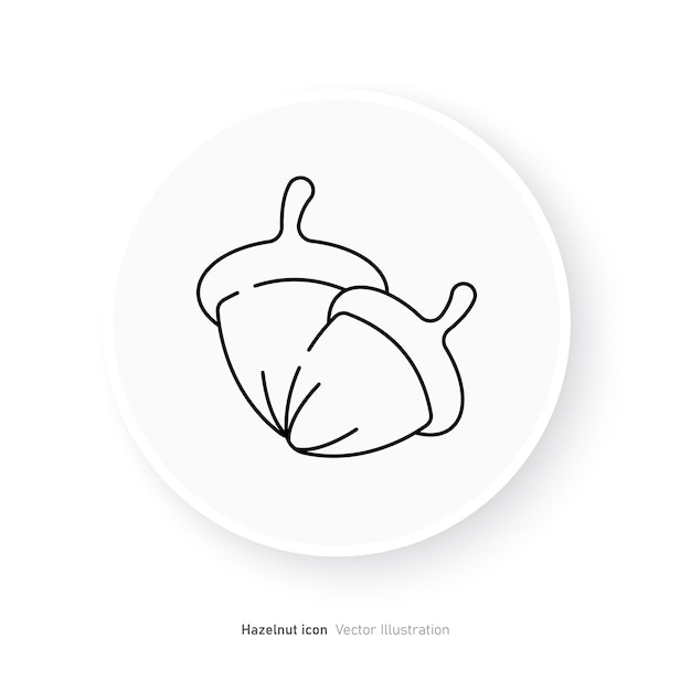 Vector hazelnut icon design vector illustration