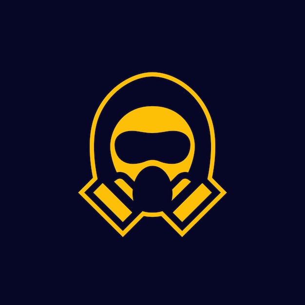 Hazmat beschermend pak pictogram vector
