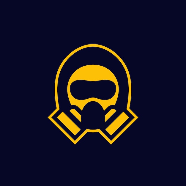 Hazmat beschermend pak pictogram vector