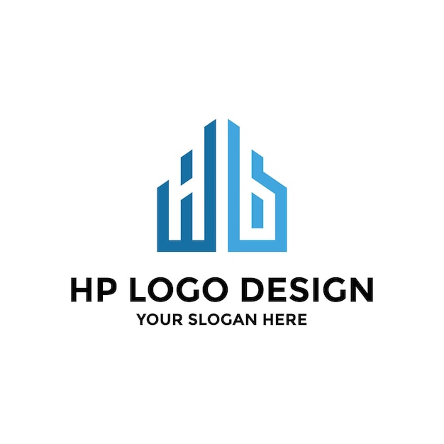 Hb brief logo ontwerpsjabloon