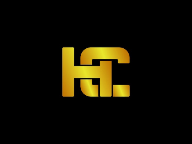 Hc logo with a black background