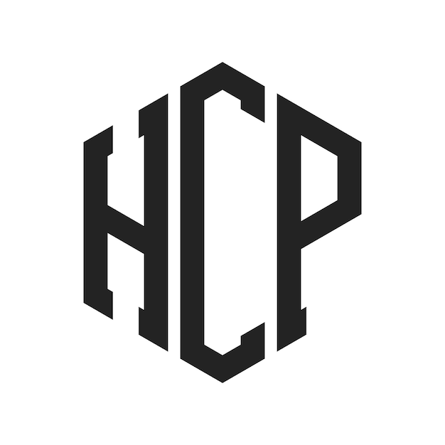 Дизайн логотипа HCP Первоначальная буква HCP Монограмма Логотип с использованием шестиугольной формы